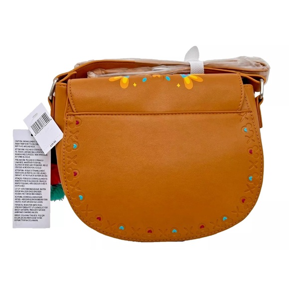 Disney Parks Minnie Mouse Mexico Crossbody Epcot Embossed Handbag Crossbody - Picture 2 of 6